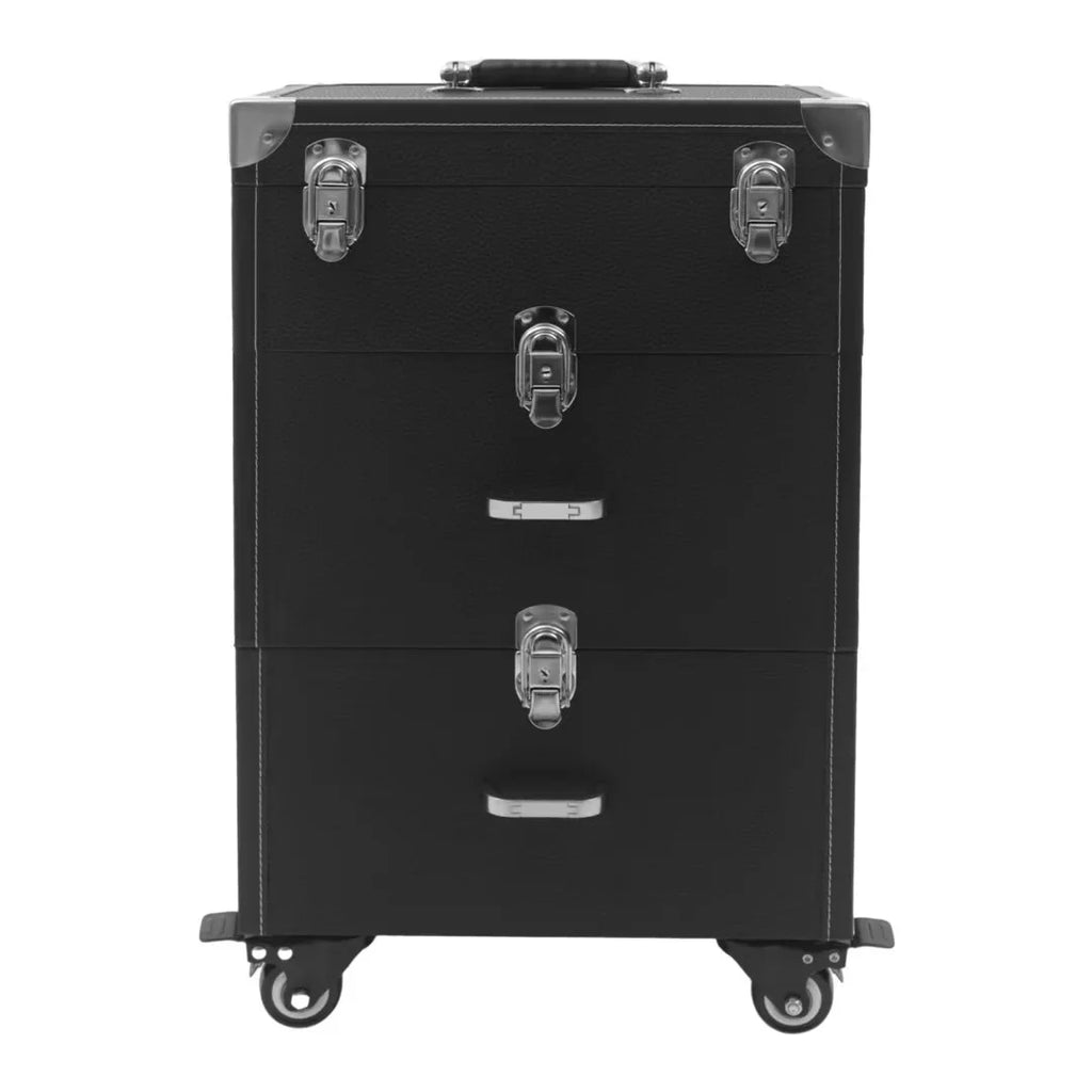 Case TFCFL Tiers Nail Organizer Train Rolling Makeup Makeup Polish Case Wheels 3 4 Trolley