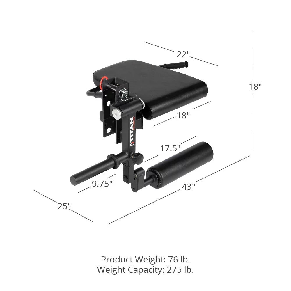 Hamstring Titan Curls Attachment, Fitness Rack Extension and TITAN Or LB, Perform Curl Plate-Loaded Extensions Leg 275 Series Seated Rated One-Leg Leg