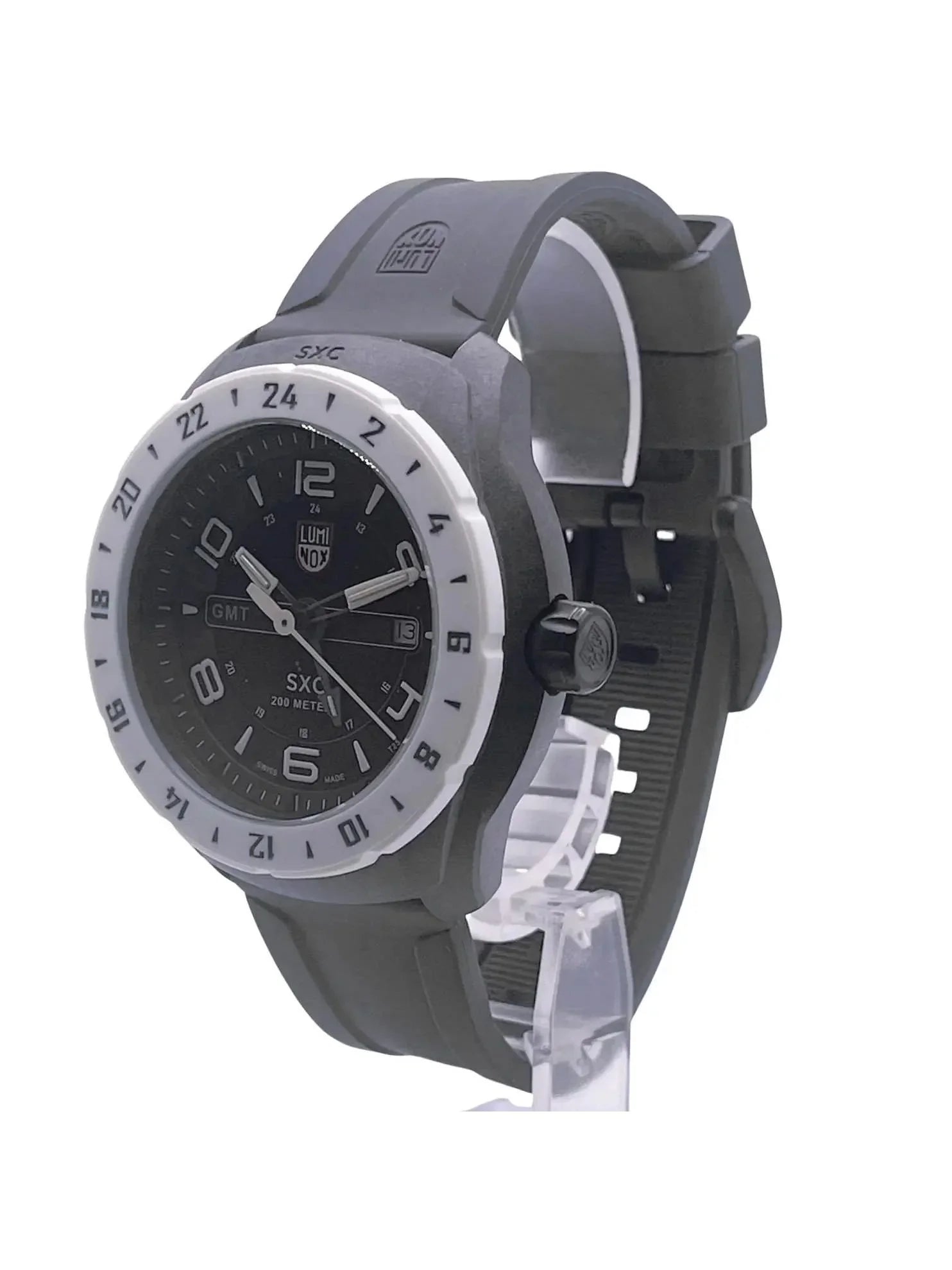 XU.5027 (Good) Pre-owned Quartz Luminox Watch Black SXC Carbon PC Dial Space GMT