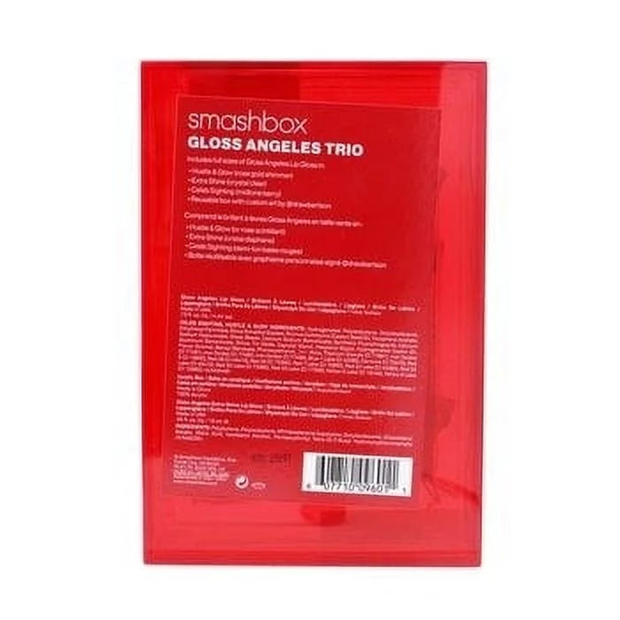 fl Box Smashbox Shimmer, Clear, GLOSS Gold Reusable Berry ANGELES with oz .34 Rose TRIO: Crystal Midtone