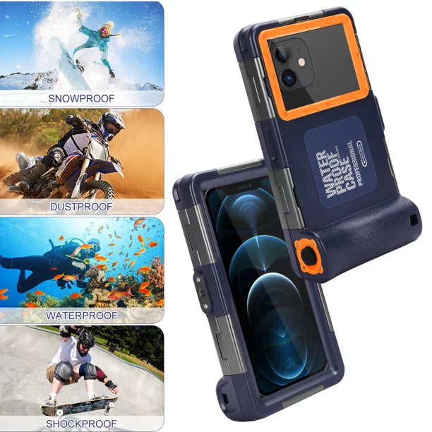 And 9 Mi Snorkeling to 6.9 for Inch Professional Housing Lanyard Up Xiaomi Phones all Protective Waterproof Swimming [15m/50ft] Diving with UrbanX LCD Video Underwater Surfing Case Photo