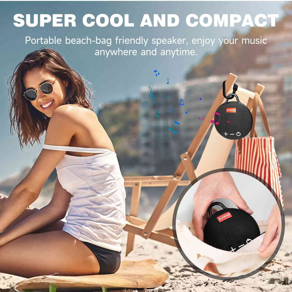 Playtime, Big Waterproof Black for Punchy Beach, Biking Compact K62 Sound, LG Speaker & Speaker Pool, 1 IPX7 Boat, 5.0 with Bluetooth with Wireless UrbanX 20H Pack Bass, Clip, Speaker