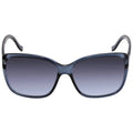 Klein Gradient Sunglasses 60 Oversized Ladies Blue 410 Calvin CK20518S