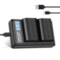5DS 90D Mark Canon R6 R5 Charger Batteries 60D and 2-Pack EOS 70D 5D Dual 6D 7D 2950mAh LP-E6NH R for II/III/IV 80D Camera