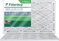 (2-Pack) 12x25x1 Filterbuy Air HVAC Furnace 13 Filters MERV AC Pleated