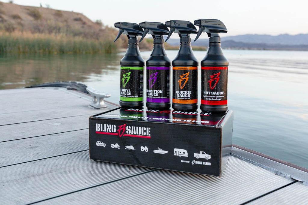 Four Bottles Sauce oz Bling 20 Variety Boat - Bling Kit, Boat Cleaner 4-Pack