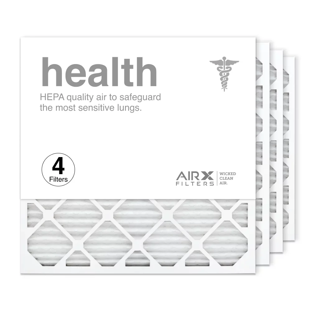 Filter Made 13 Air HVAC Pleated MERV AIRx Health 4-Pack AC Air the Furnace Filters in 24x24x1 USA Filter,