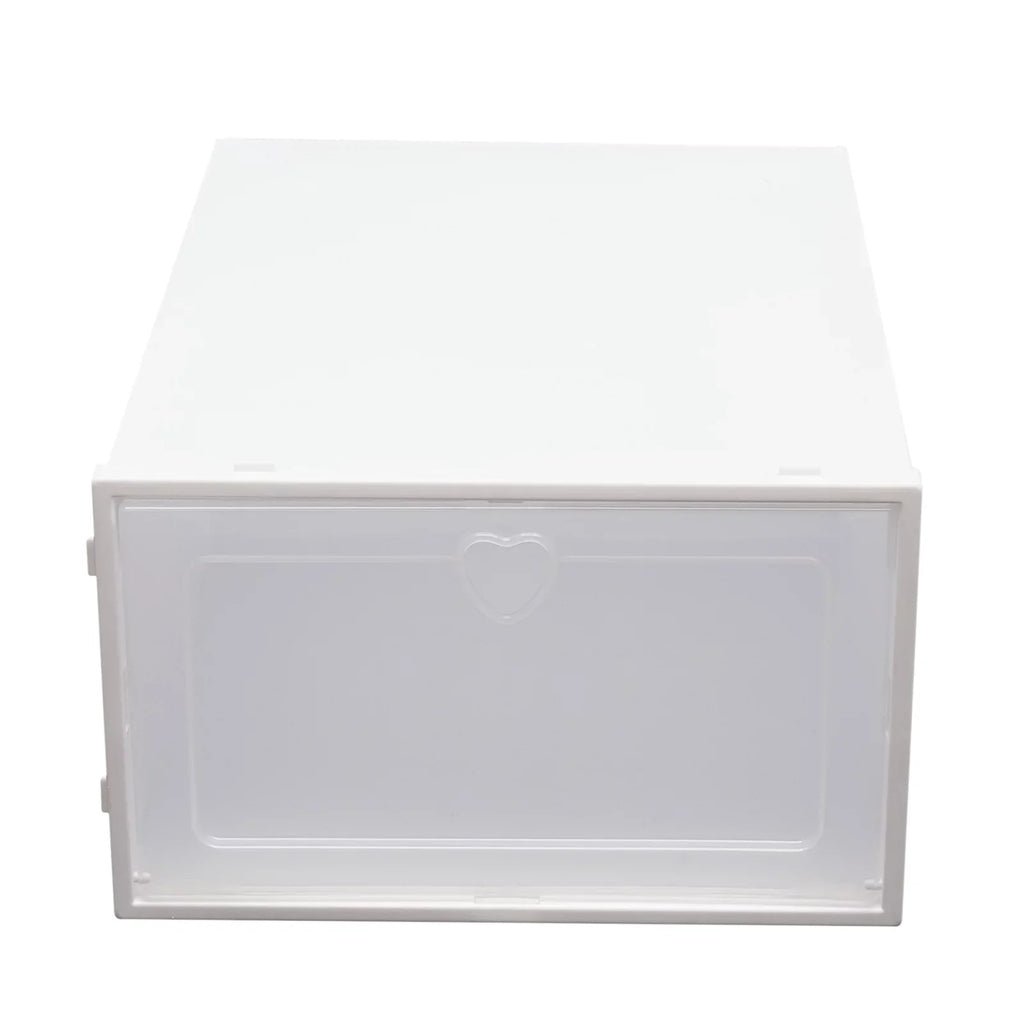 Foldable Organizer Drawer Flip Clamshell Loyalheartdy Box Plastic Shoe Clear Container Boxes Stackable Case 20Pcs Shoe Storage