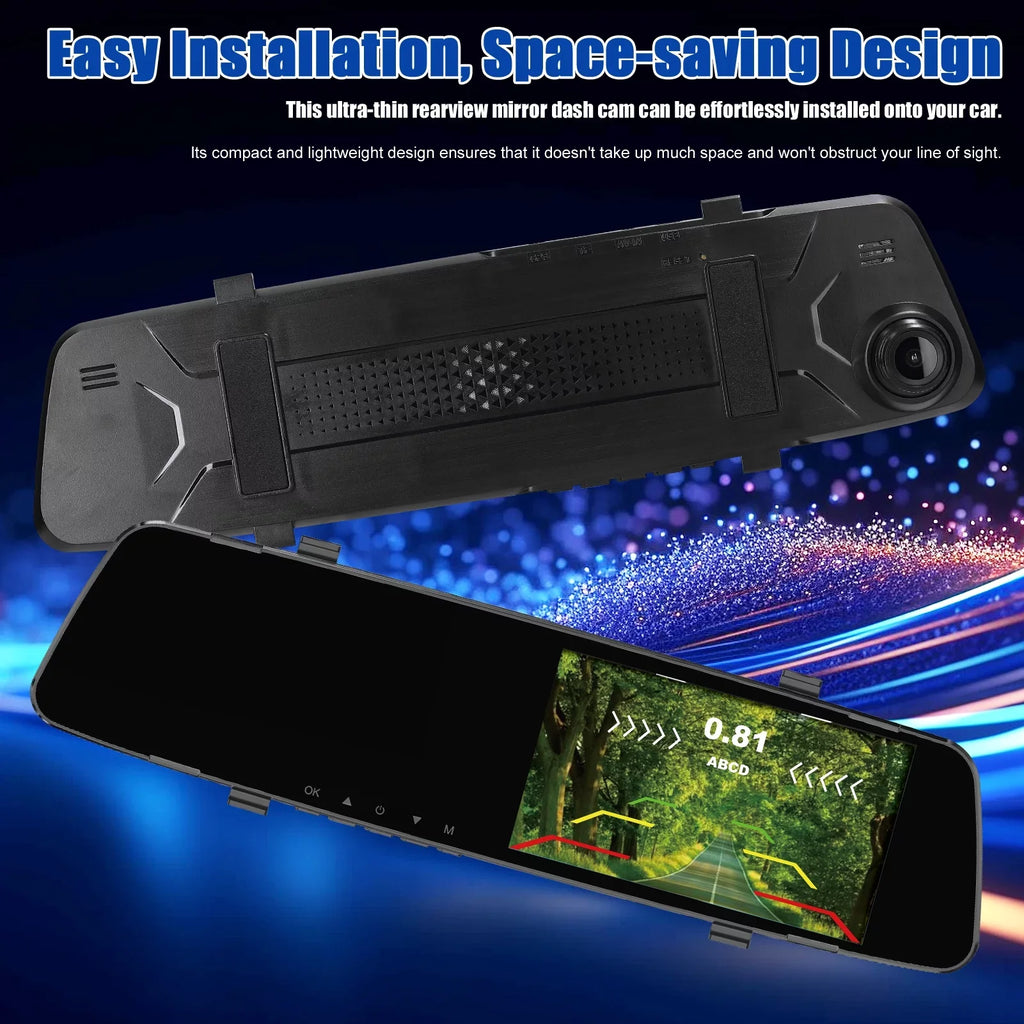 Camera Dash Dash Rear Camera,Reco Dual Nebublu Dash Radars 4.3 Camera Reverse Apexeon Support DVR 1080P Screen Inch Rear Cam