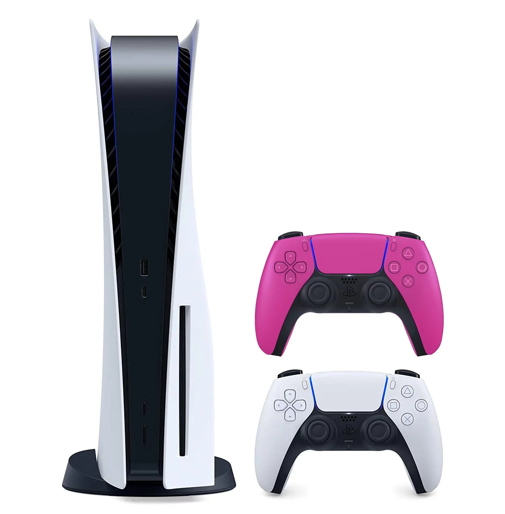5 Nova Dual PS5 Controller Charging (Sony Station Extra and Disc - with Playstation Version Disc) Sony Bundle Pink