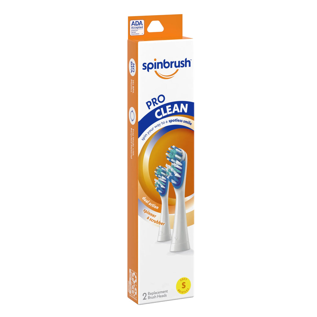 Heads Clean Pack - Brush Soft in Replacement Each & Arm Hammer Spinbrush 2 Pro 6