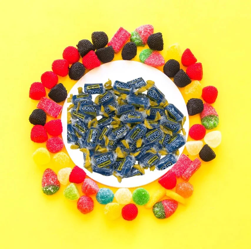 bag Resealable Long-Lasting Bulk Hard Wrapped - Premium pound Delight CandyKrave Bag - Flavor Raspberry - Fruit Flavored 3 - Blue Candy Individually Candy