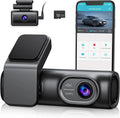 Cars 5G Dash Free Mode,170°Wide, Night for OMBAR Front WiFi Rear G-Sensor, and 24h SD 64G Cam Loop Card,WDR Vision, Recording, 4K/2K/1080P+1080P with APP GPS Parking