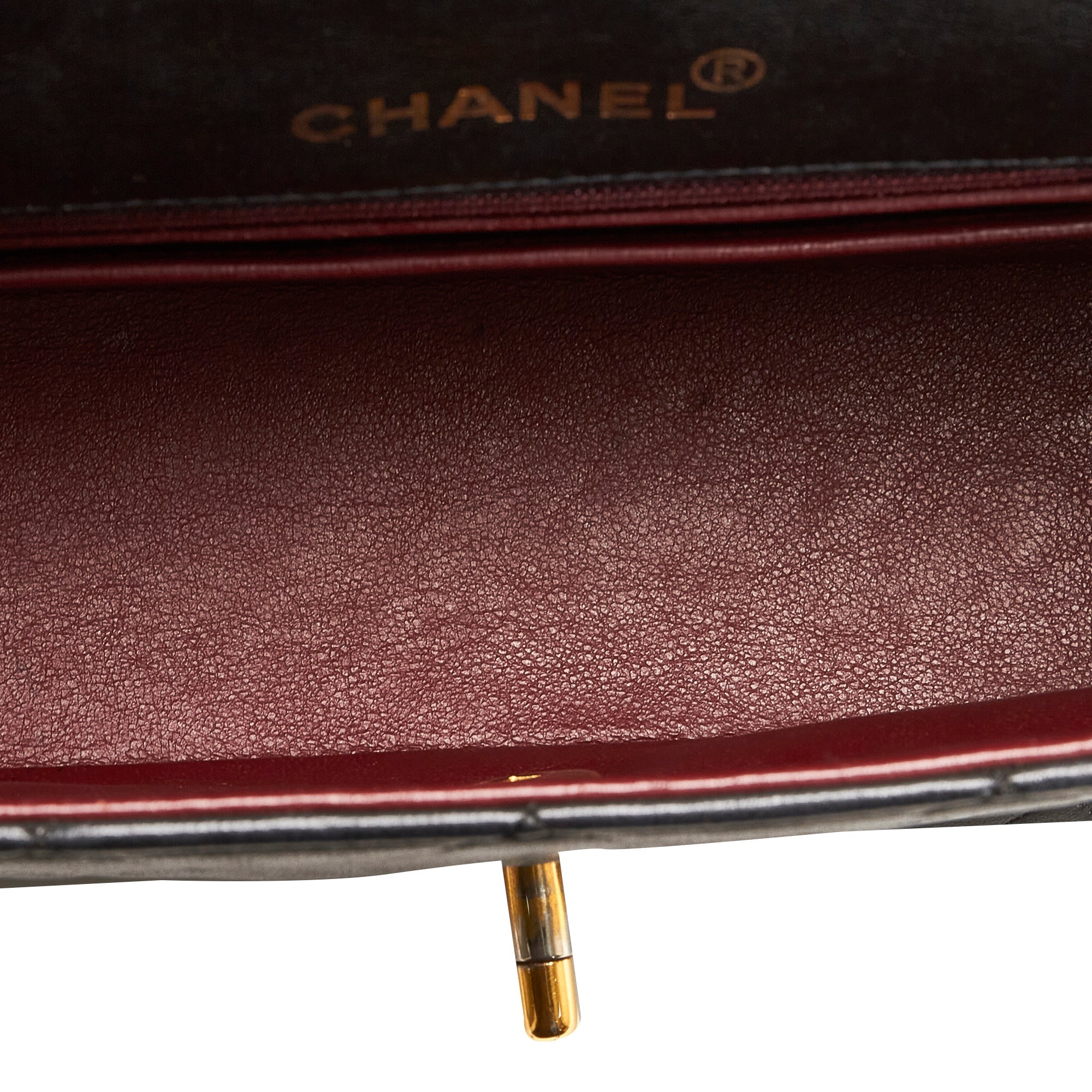 Pre-Owned Lambskin Unisex Authenticated Flap Chanel Diana Crossbody Small (Good) Black Leather Bag