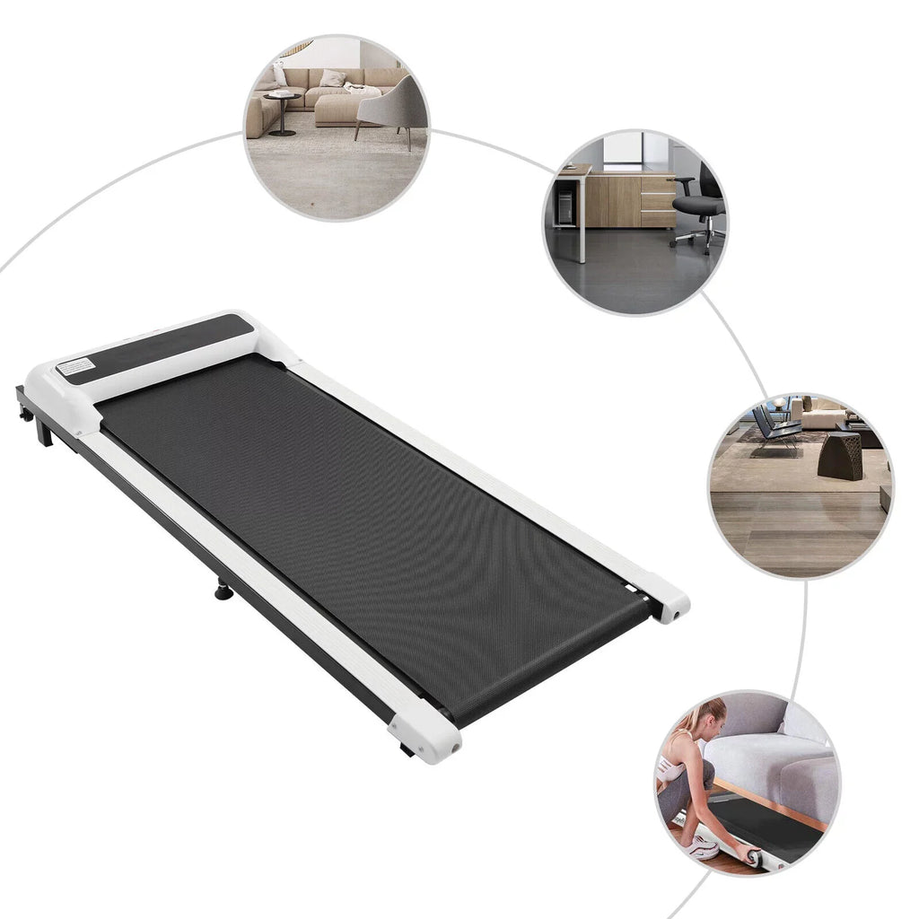Control Jogging 2 Pad Home Remote Under Electric ZhdnBhnos Fitness Walking Treadmill in Portable Desk 600W 2.25HP Motorized 1 Running Machine