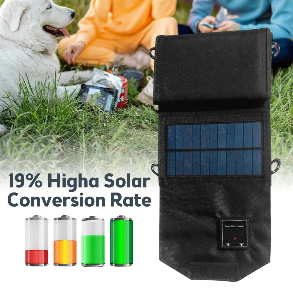 for USB Solar OWSOO , Camping Foldable Panel Recharger Dual 12W Travel