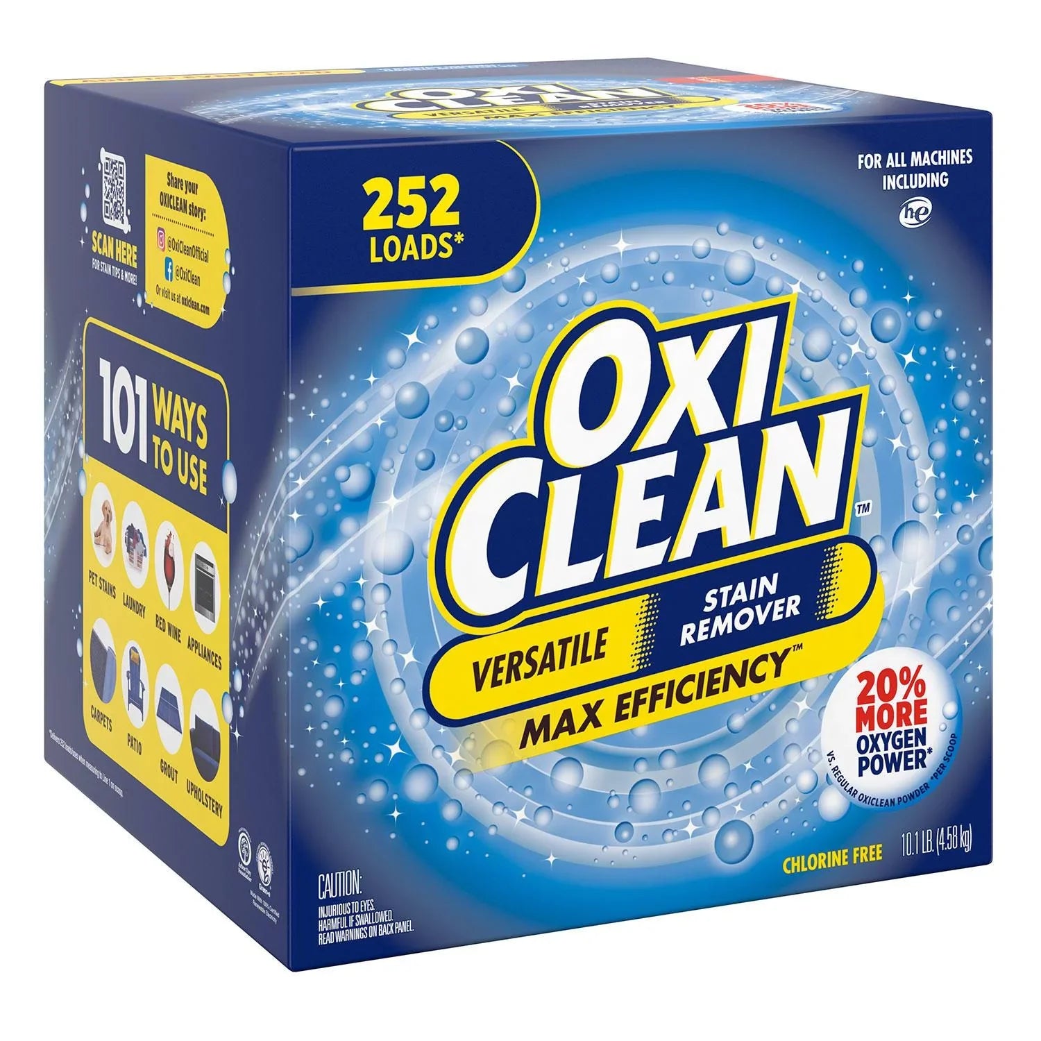 Remover, 252 Stain OxiClean Max Loads Efficiency