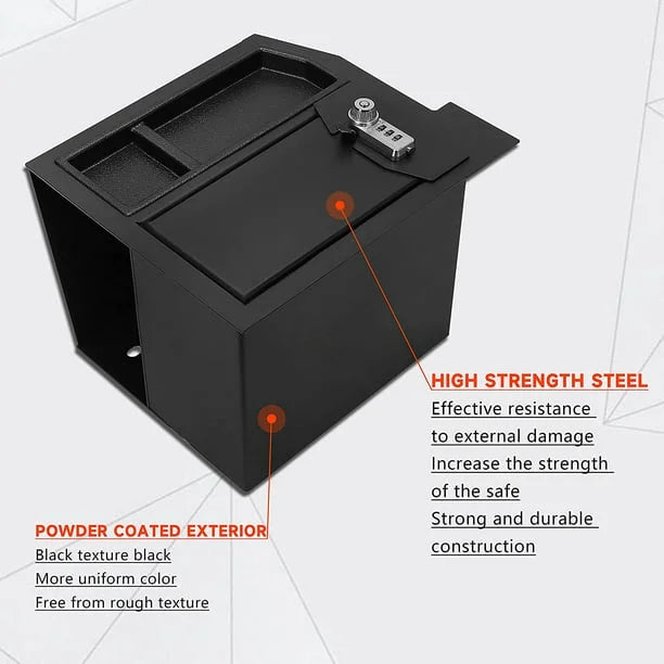 Toyota Vault 2021 Compatible 2008 Console Sequoia Tundra, Storage Safe Gun 2007 2013 Box with KOJEM Toyota - - Center