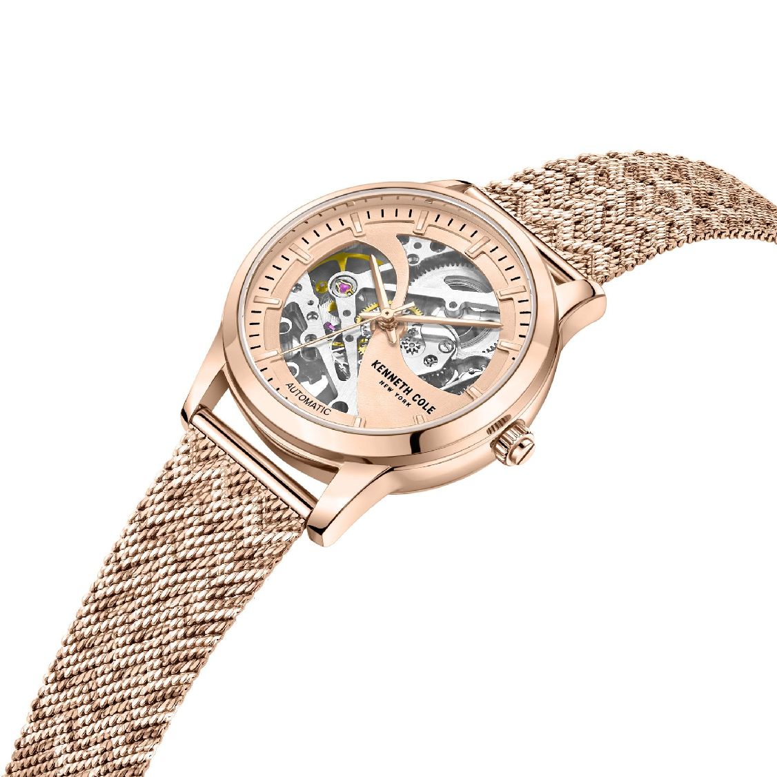 Steel Skeleton Watch Automatic Cole Women's Kenneth Stainless KCWLL2235702