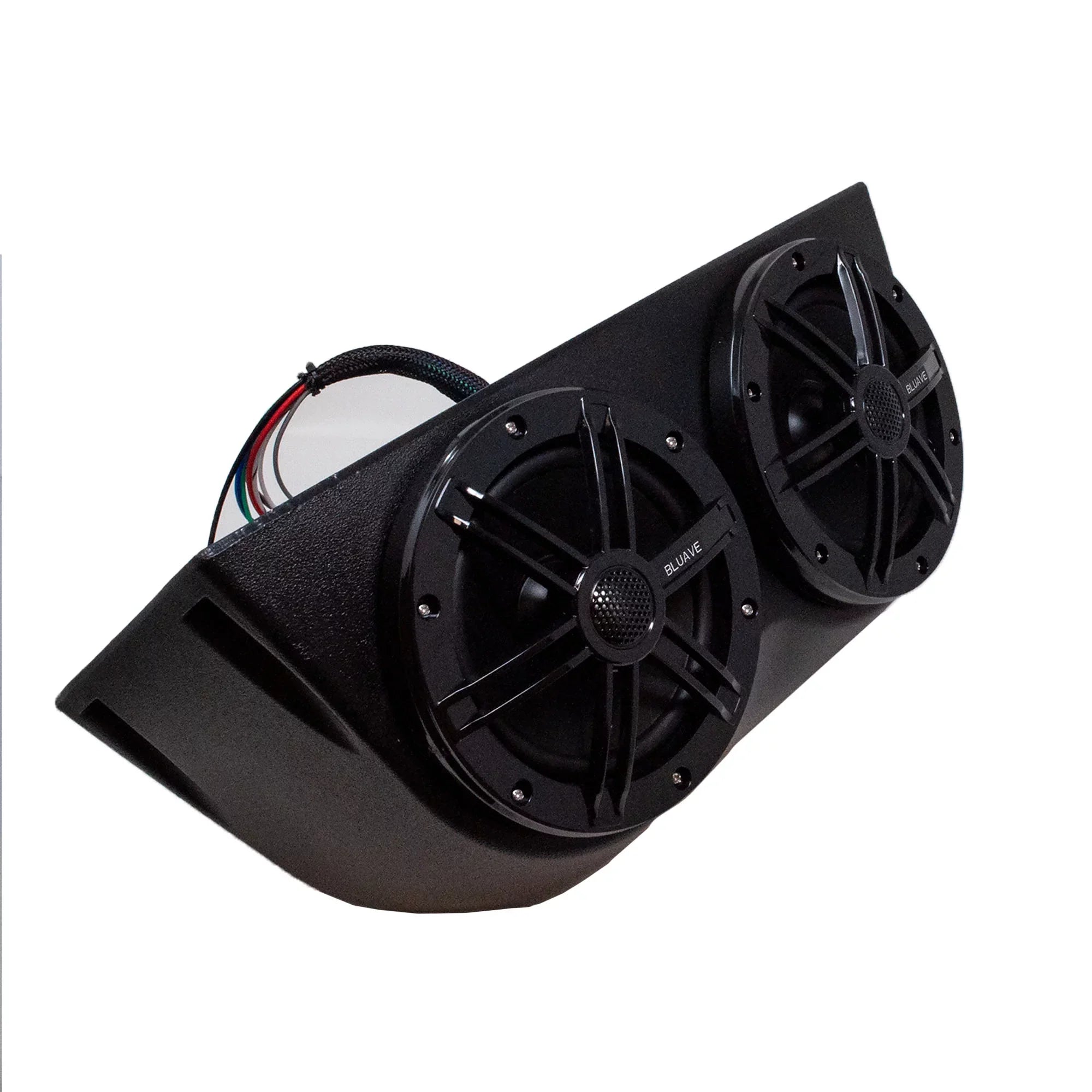 RGB XQAP BLUAVE Pod Marine 6.5" LED XQAP-B Speaker 4x Loaded - Coaxial Quad Black, With