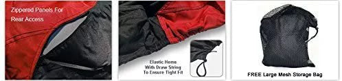 RED/Black - UV - 2021 Rays, More! Trailerable Weatherproof and Includes Color EXR for Trailer Protects Jet - Yamaha - Ski from Sun, All Straps Rain, Storage Bag and Covers Weather