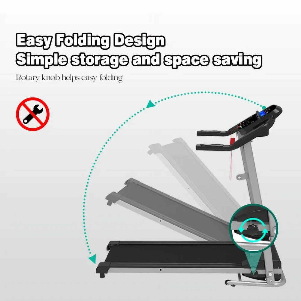 and jx or LED Home Treadmill 15 Apartment, je Capacity LB for Home/Gym/Small Foldable Preset Adjustable Cup Holder Lock, with Safety Yone Treadmill, 250 and with Monitor Programs,