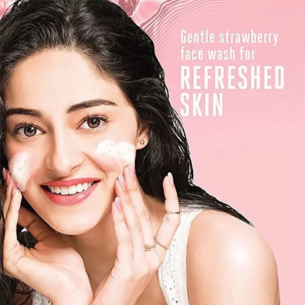 g Glow Blush With Strawberry & Face Extracts, Fruit 100 Combo Lakmé Wash
