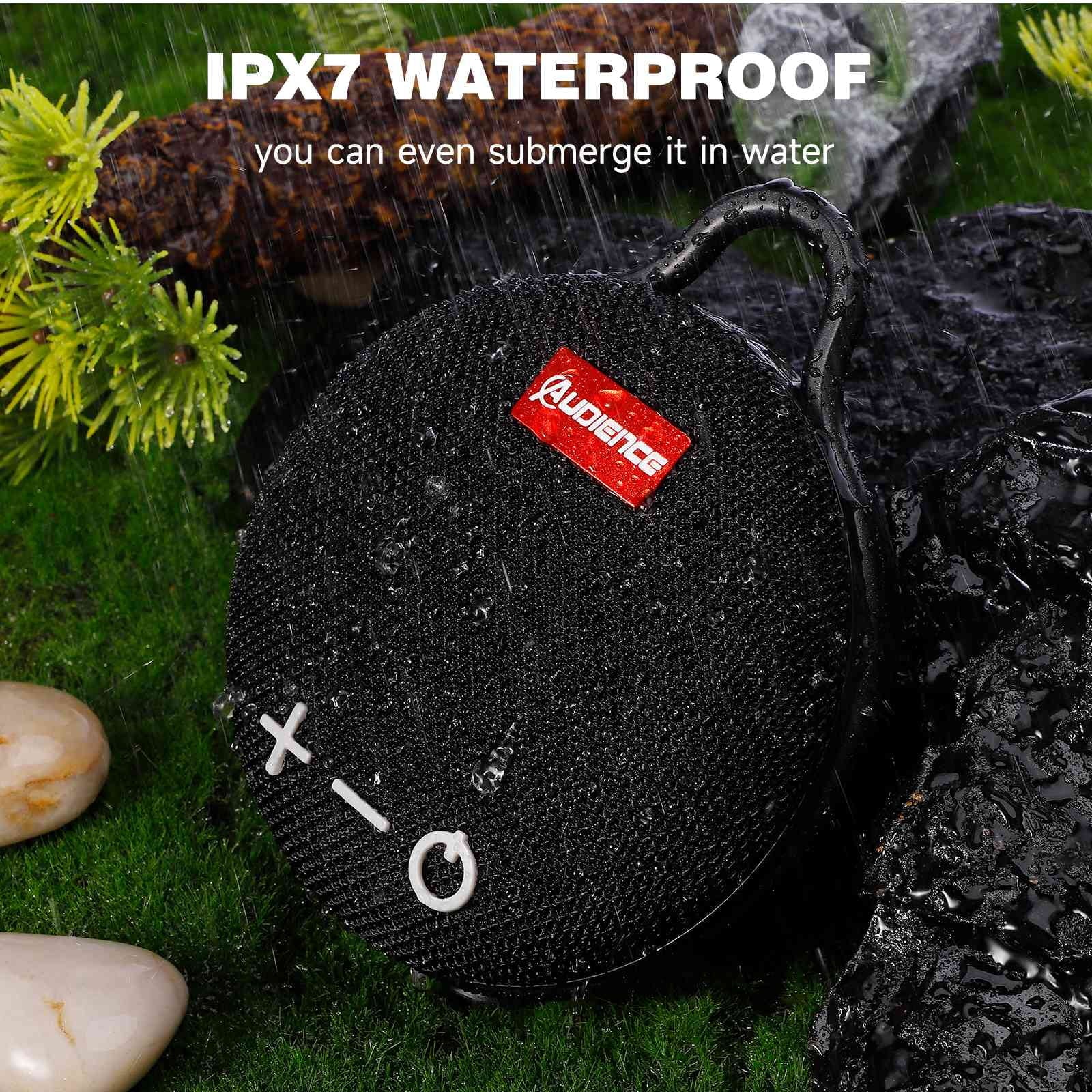 Playtime, Big Waterproof Black for Punchy Beach, Biking Compact K62 Sound, LG Speaker & Speaker Pool, 1 IPX7 Boat, 5.0 with Bluetooth with Wireless UrbanX 20H Pack Bass, Clip, Speaker