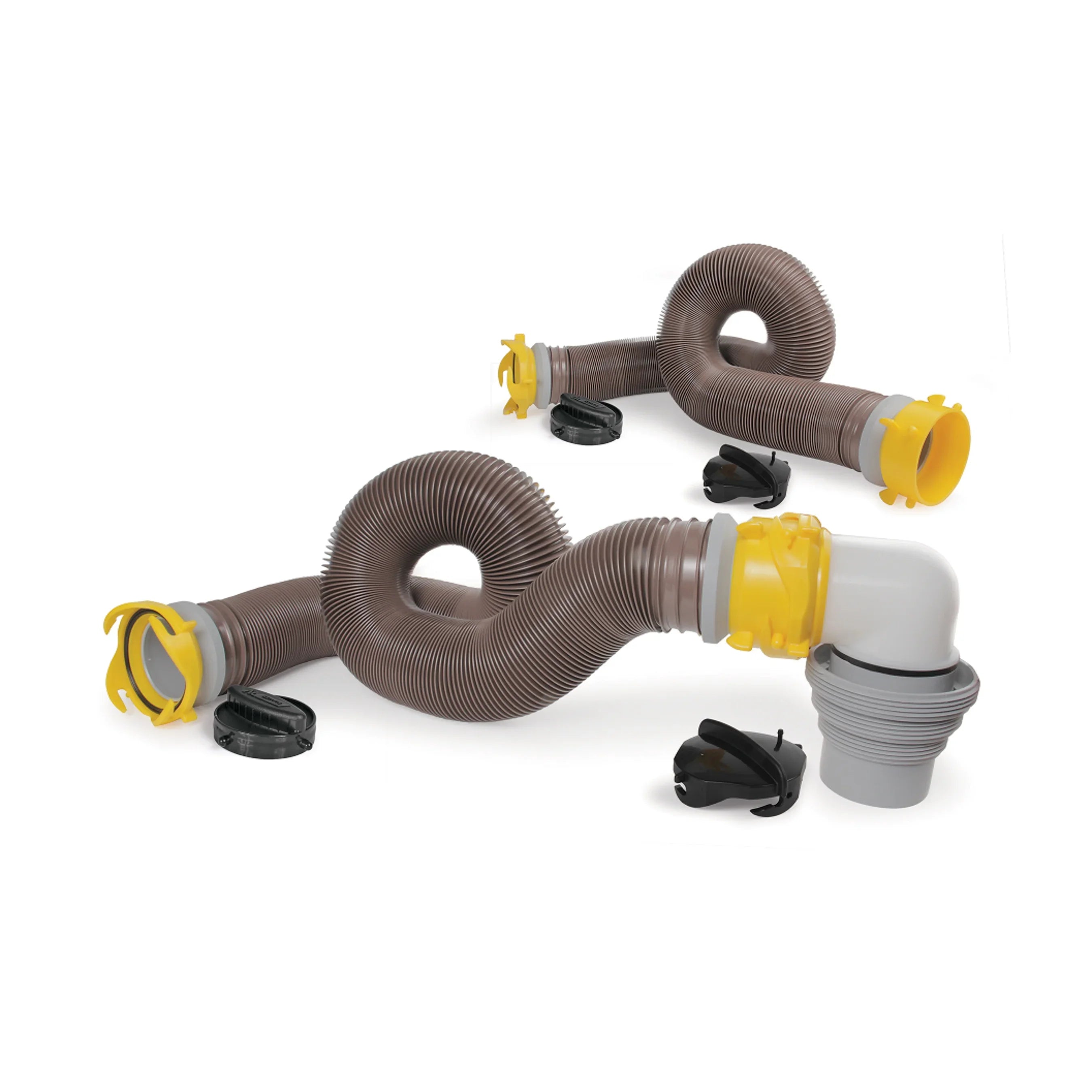 Multicolor Heavy-Duty Kit Hose Camper/RV (39628) Camco 20-Foot | Revolution HTS Sewer 360 Vinyl,