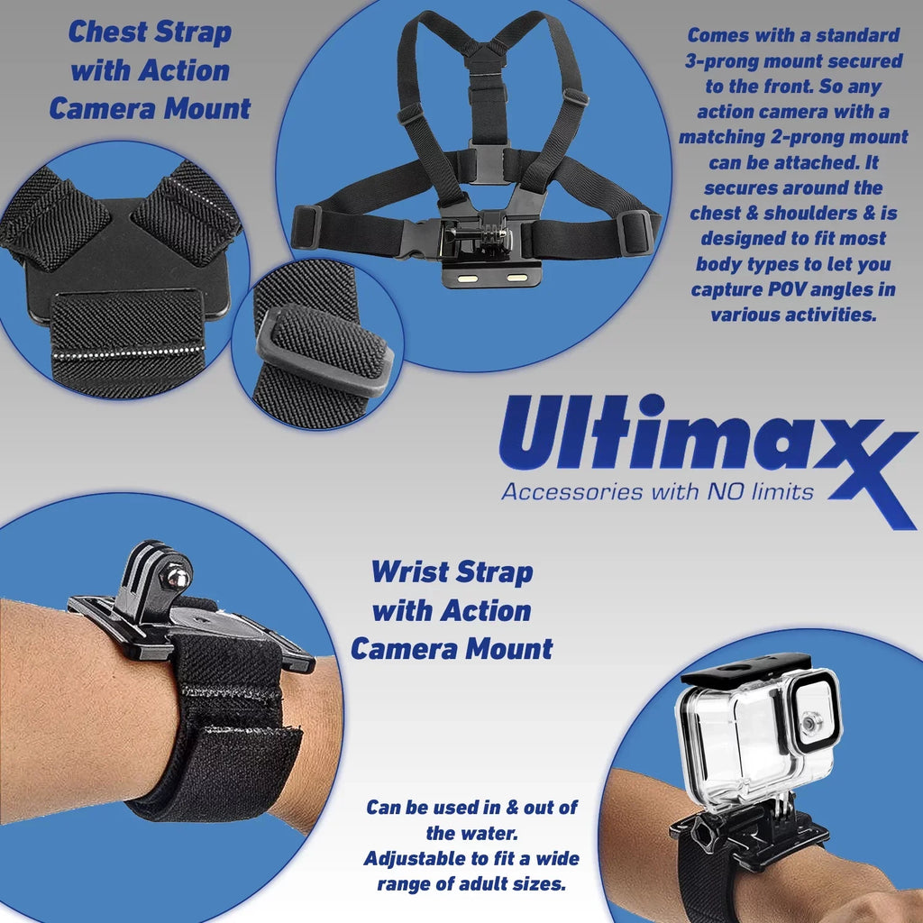 with Deluxe LED Accessory Camera (Hero GoPro Case, Underwater 10) Much with USB Light Bundle: HERO10 Bracket, Dual & Black Batteries, More 3x Resistant Water Charger, Action Replacement