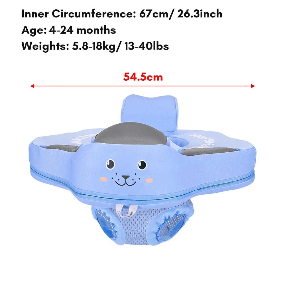 for Pool Baby 4-24 Float with Seat Ring Swimming Mambobaby Safety Non-Inflatable Baby Months B504 Seat Summer Mambobaby