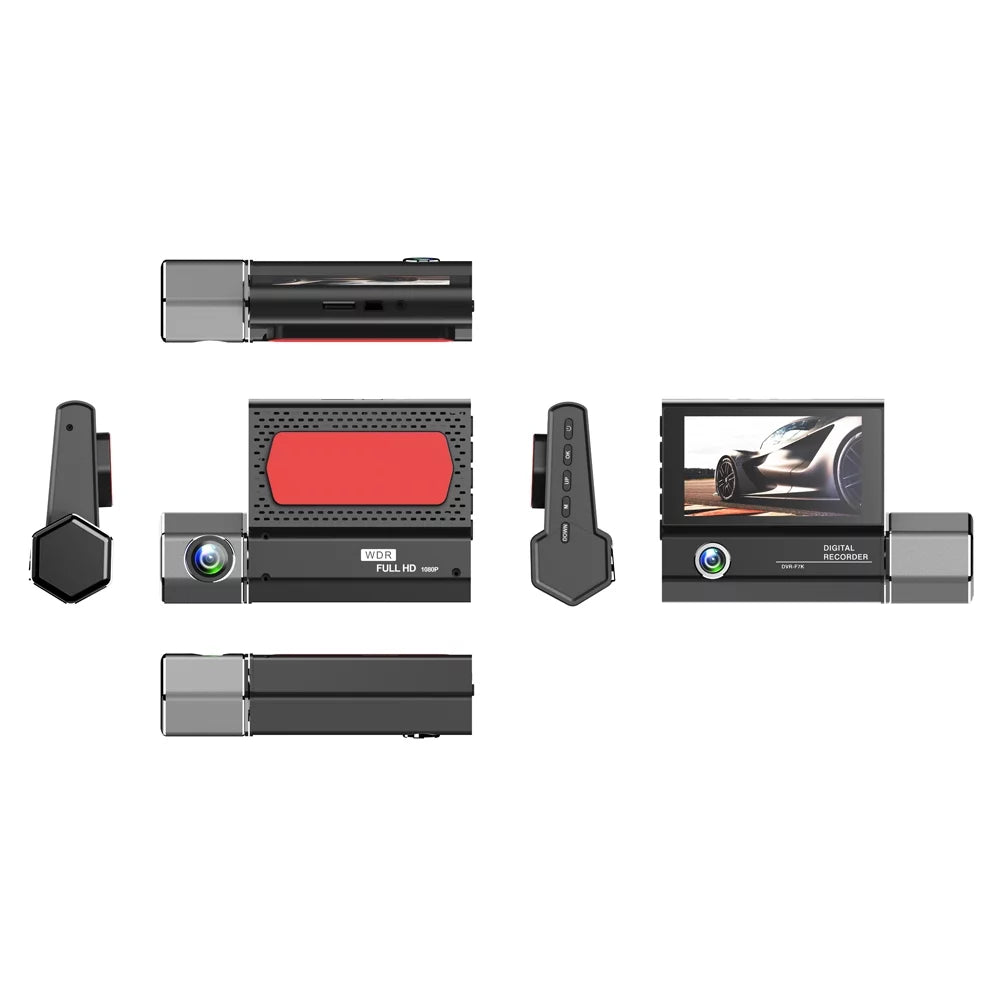 Cameras Cam Car Mirror 3 Clear Recorder Recorder Car Driving Camera Video 4in Rearview Safety Dash Recording Camcorder Auto Car Docooler