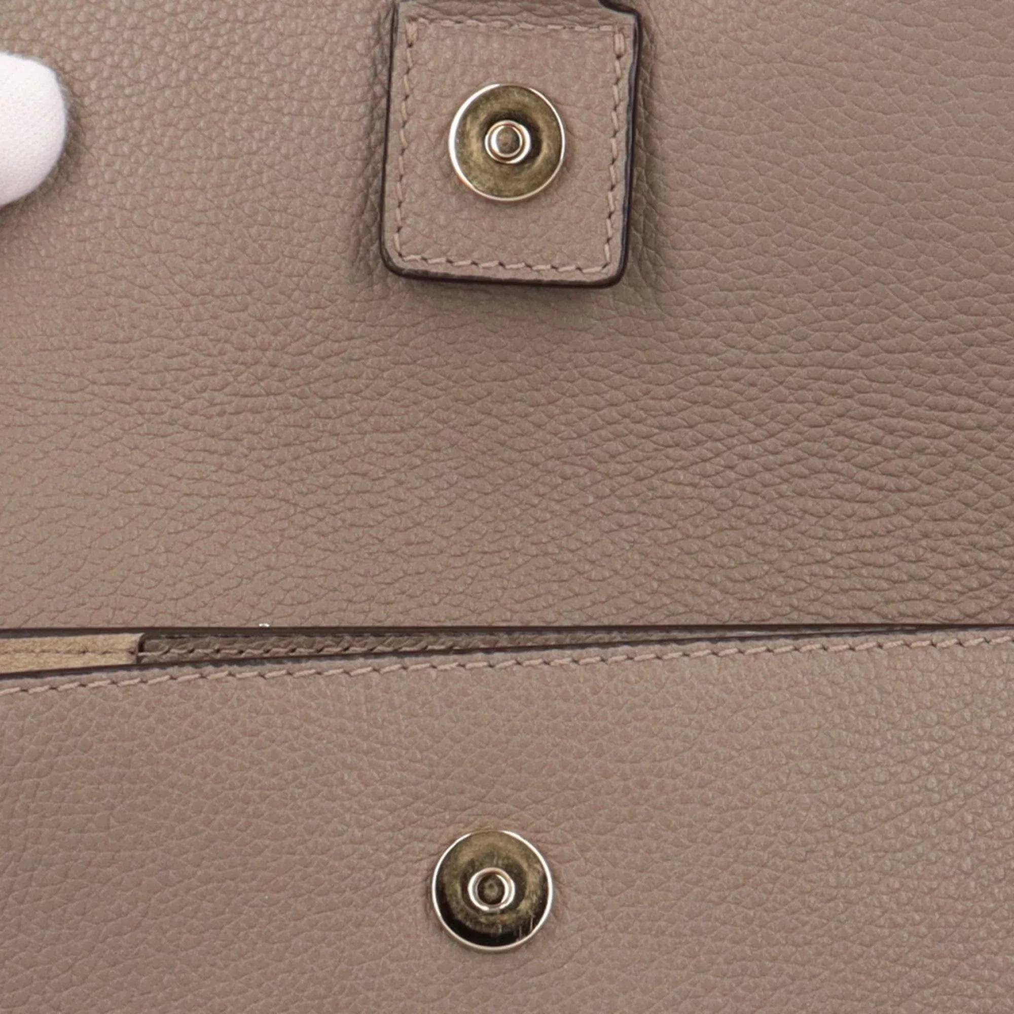 Chloé (Fair) gray leather Chloe bag Pre-Owned shoulder Faye ladies