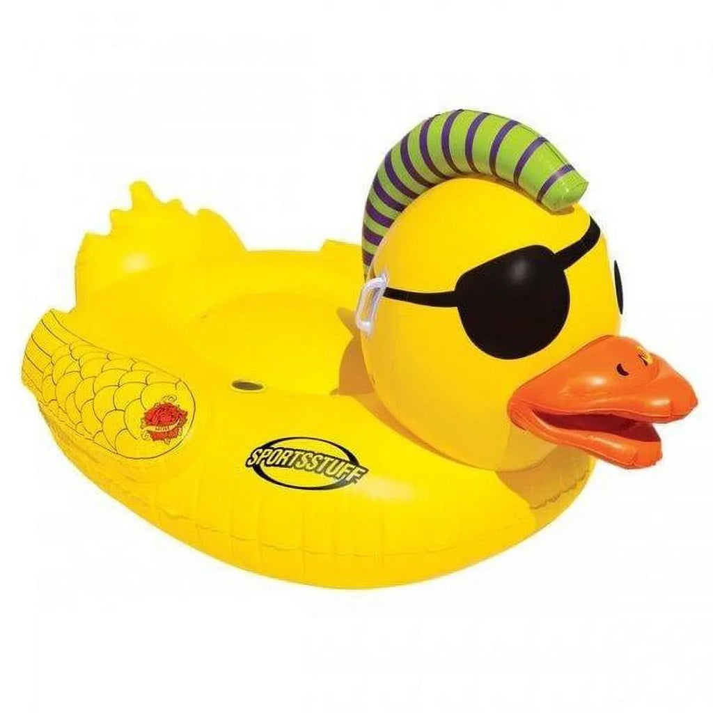 Yellow AHPF3019 Punk Duck Inflatable Airhead Float, Pool