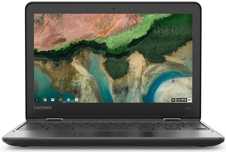 Webcam, OS MediaTek MTK Chromebook, Core, 11.6 RAM, Lenovo Quad HD, 300e 32GB 4GB (Fair) Pre-Owned Chrome inches eMMC, 8173C