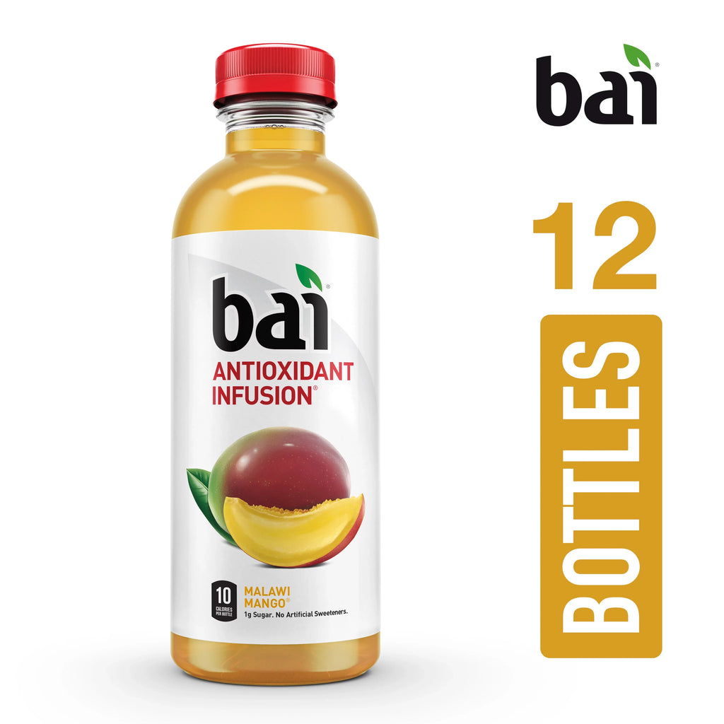 Drink, Mango, Infused Malawi Oz, Bai 12 18 Gluten-Free, Pack Antioxidant Fl Bottles