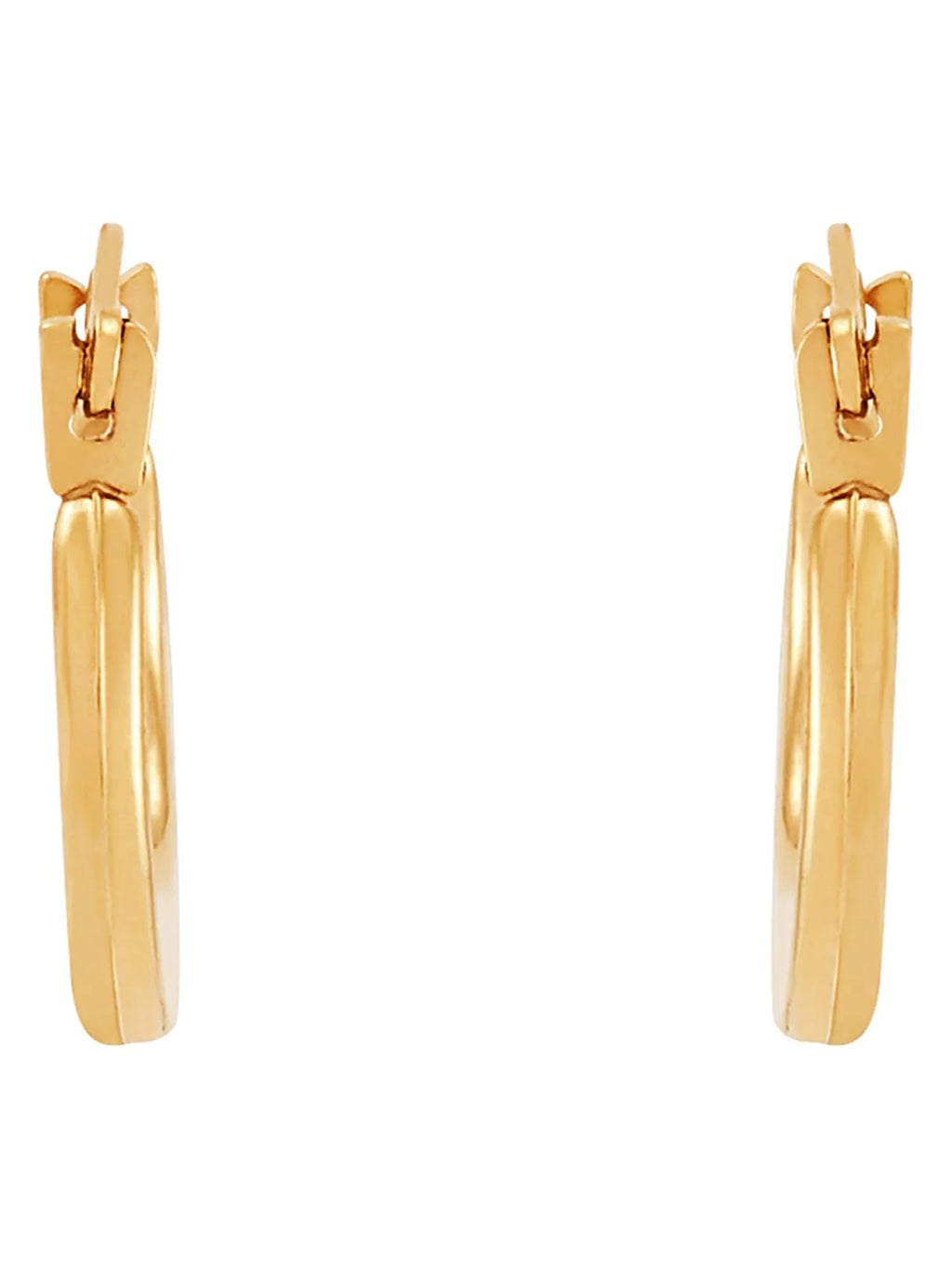 Jewelry Earrings Plain Yellow Round Girls Hoop Hollow Fine 10K Brilliance Gold