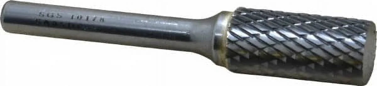 Carbide 1/2" Double Burr Pro SA-5, Cut Shank, 10178 Diam, Cut SGS Cylinder 1/4"
