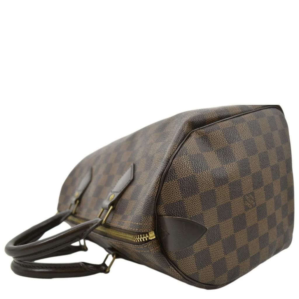 Ebene Pre-owned Brown VUITTON 25 Damier Speedy LOUIS Bag Satchel