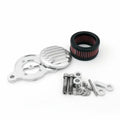 Filter System Intake Cleaner Air Sportster for Kit in Harley-Davidson XL883 XL1200 Silver 1988-2015