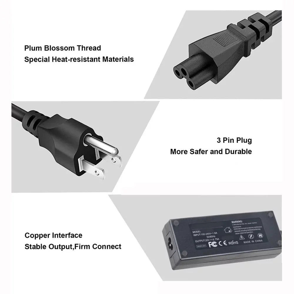 Supply Mains Adapter CJP-Geek Y40-70 Charger Power Lenovo 135W Y50-80 for Y50-70 AC PSU