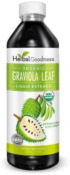 & - USDA Extract - - (Guanabana) Cell Support Soursop Ð & Relief Regeneration Organic, Bottle GMO, Graviola Kosher Liquid Stress Immune 12oz Leaf Ð Leaves Ð Non Boost