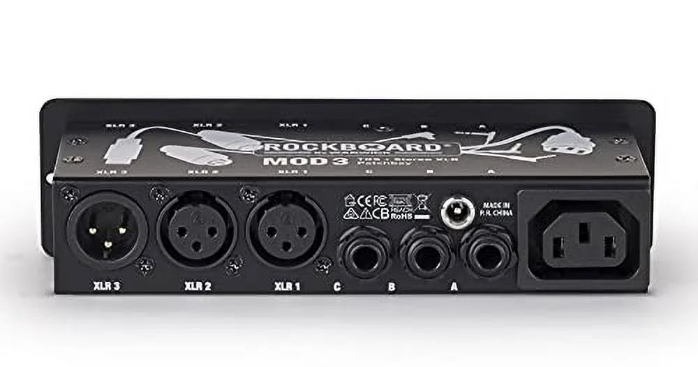 XLR, 3 B TRS for RockBoard with MOD Vocal Rockboard V2 Module RBO 3 V2