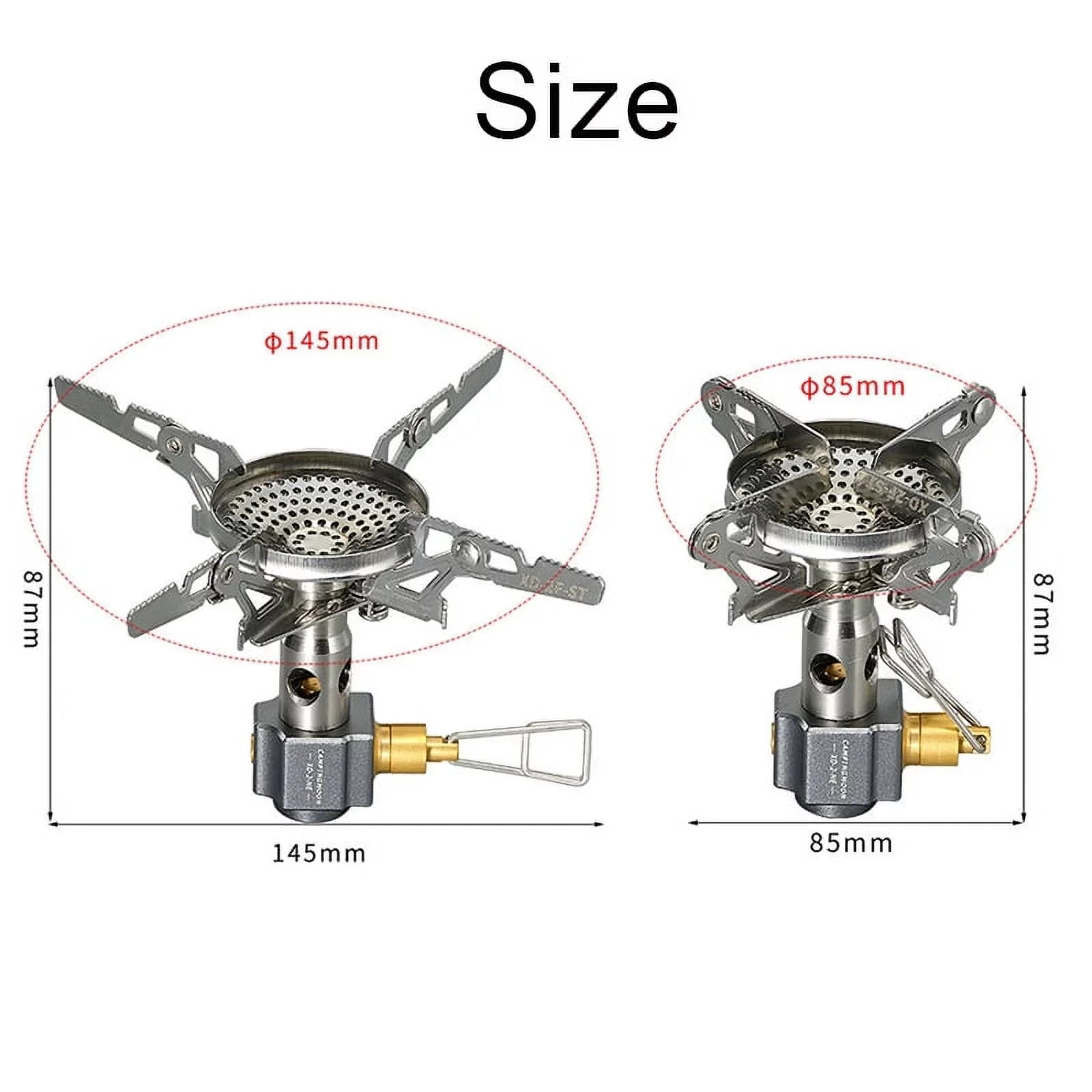 Gas Stove Split 3300W CAMPINGMOON Camping Stove Efficient Camping Stove Backpacking High