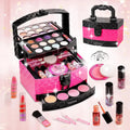 for Pretend Pink Makeup Birthday Vextronic Cosmetic Washable Set Kit Play Real Makeup for Kids, Kit Kids Makeup Girls Kids Non-Toxic, Toy Girl, Set for Toy Beauty