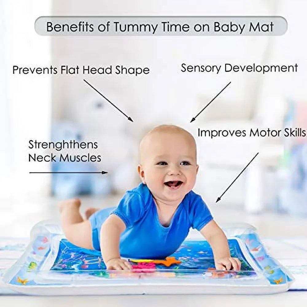 Inflatable Stimulation time mat The Play time Your is Center Activity Toddlers Infants Fun Water and Splashin'kids Premium Perfect Tummy Baby's Growth