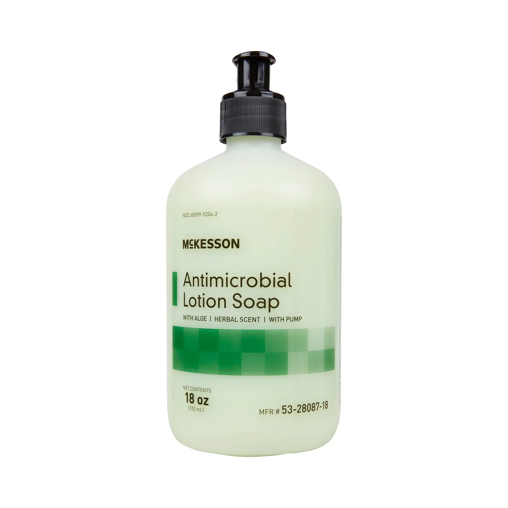 '- Antimicrobial Lotion oz, 12 with Aloe Scent, Herbal Hand Ct 18 Soap McKesson