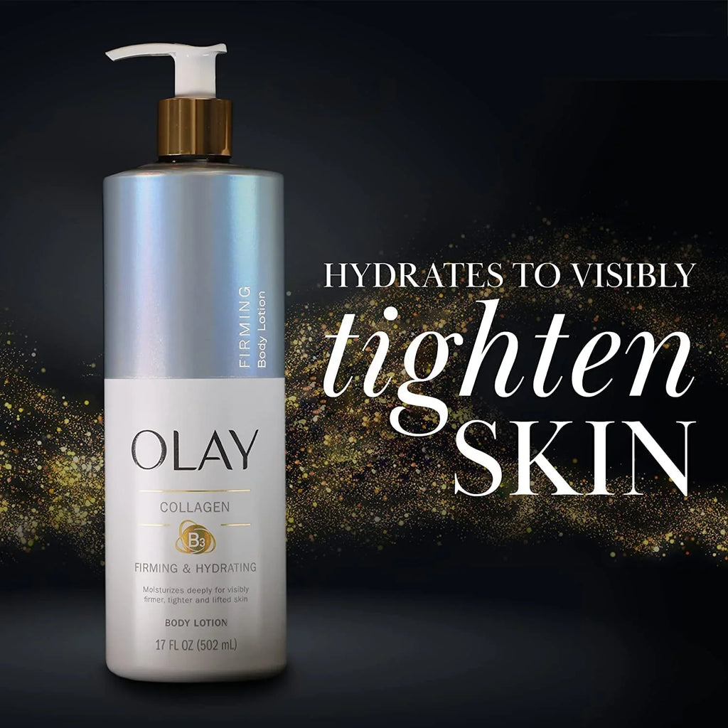 17 Oz (Pack Of Lotion Collagen, Fl Hydrating With 4) Olay Body Firming Pump, &