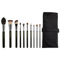 Brush Series with Makeup Roll-Up 10pc. Bdellium Essential Pouch Key Professional Maestro The Tools Set
