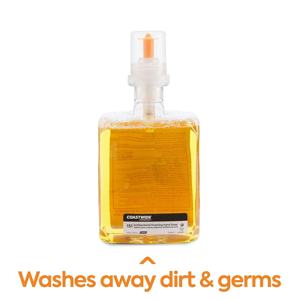 COASTWIDE mL Foam Antibacterial CWJSR-CIT Soap J-Series Citrus 1200 2/Carton Hand
